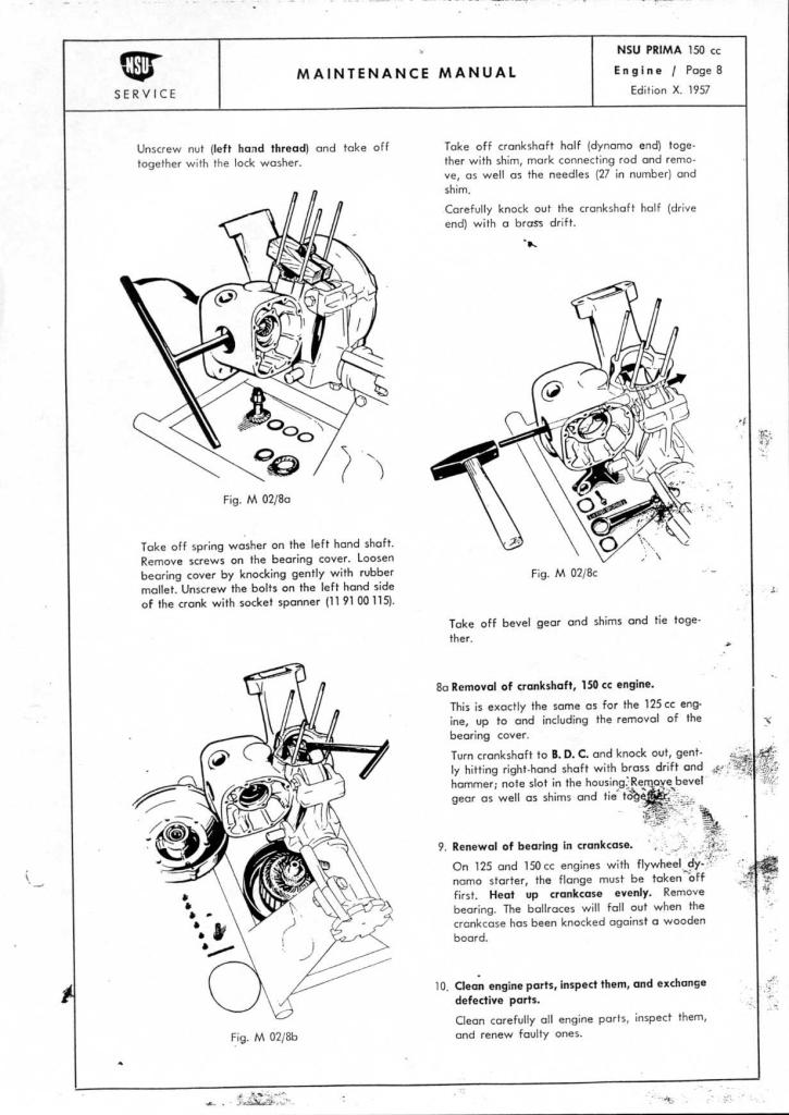 NSU Manual Page lambretta scooter