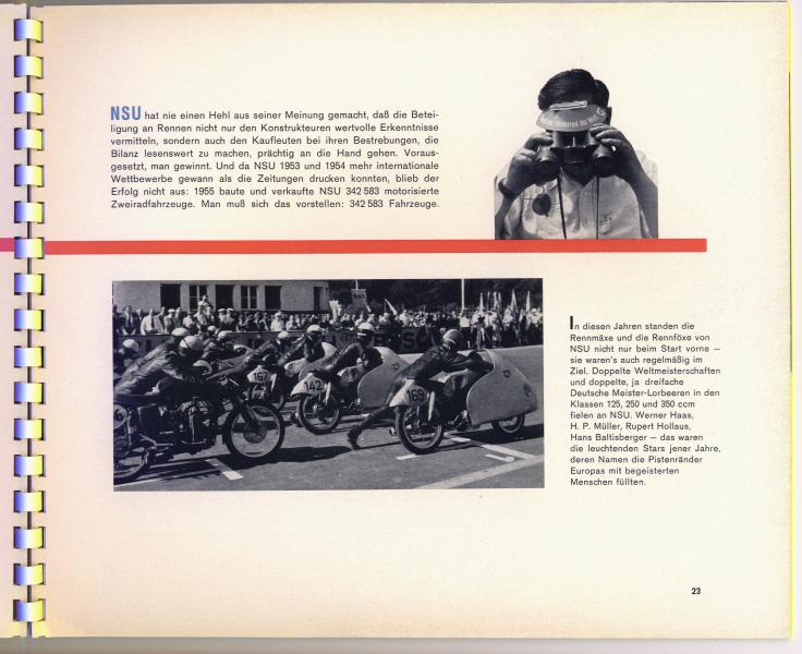 1960 NSU press pack, pages 25