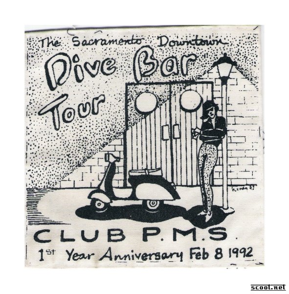 Club PMS Dive Bar Tour Scooter Patch