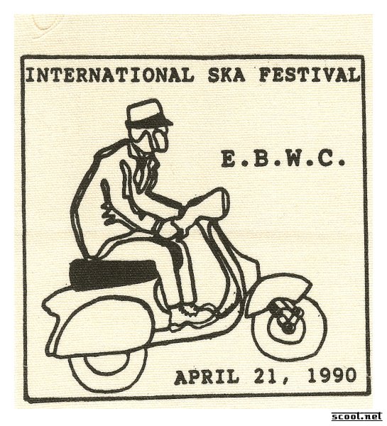 EBWC Ska Fest Ride Scooter Patch