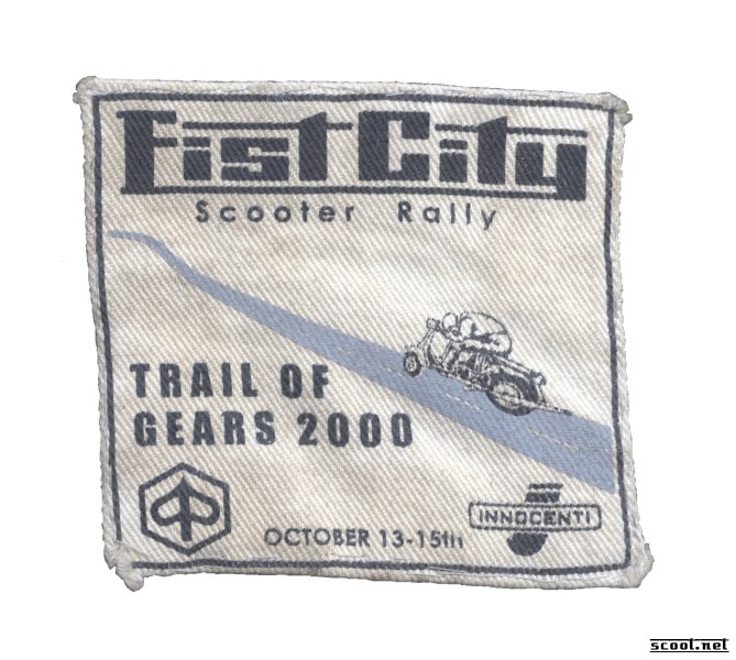 Fist City Scooter Rally Scooter Patch