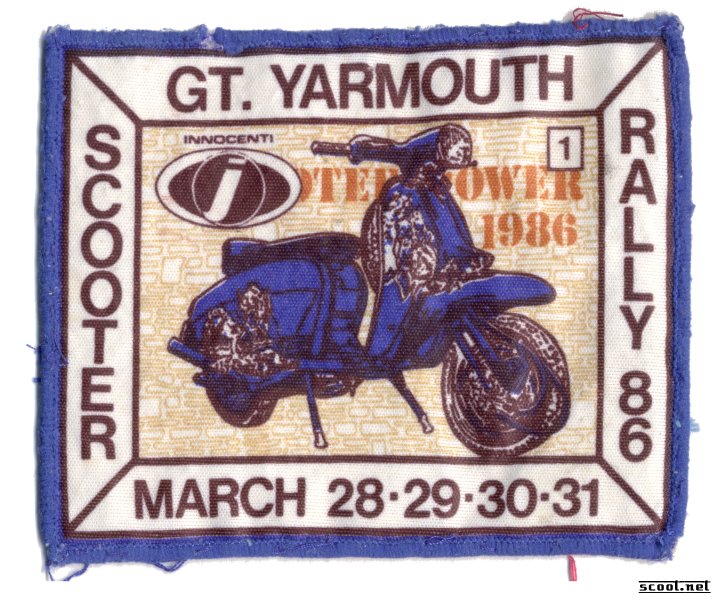 Great Yarmouth Rally Scooter Patch