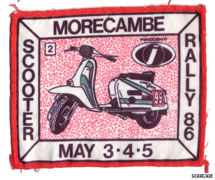 Morecambe Scooter Rally Scooter Patch