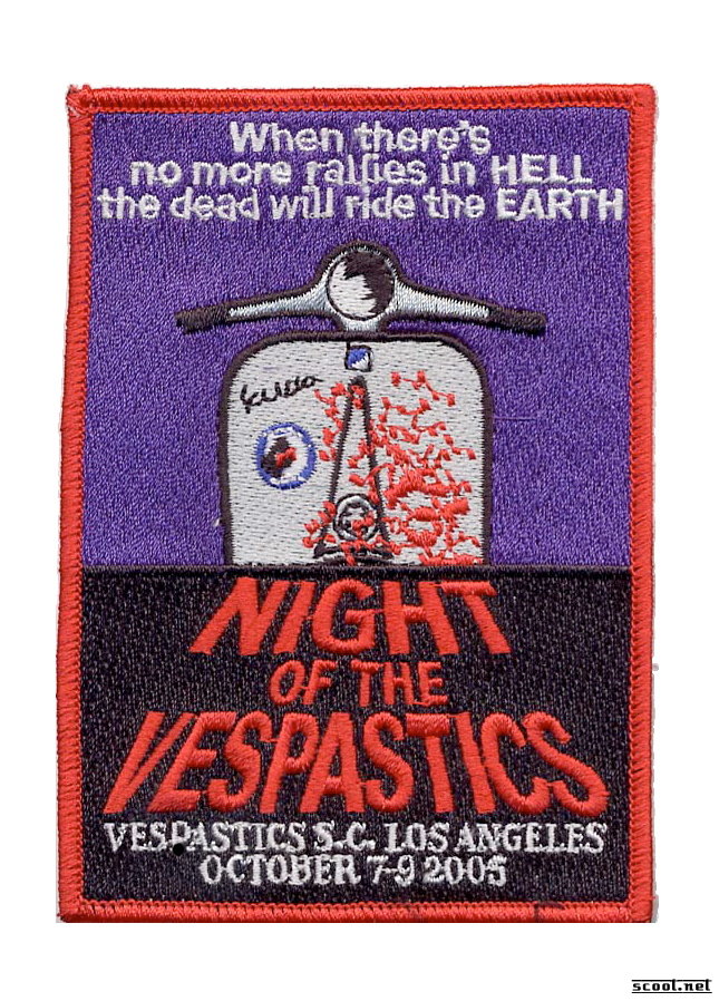Night of the Vespastics Scooter Patch