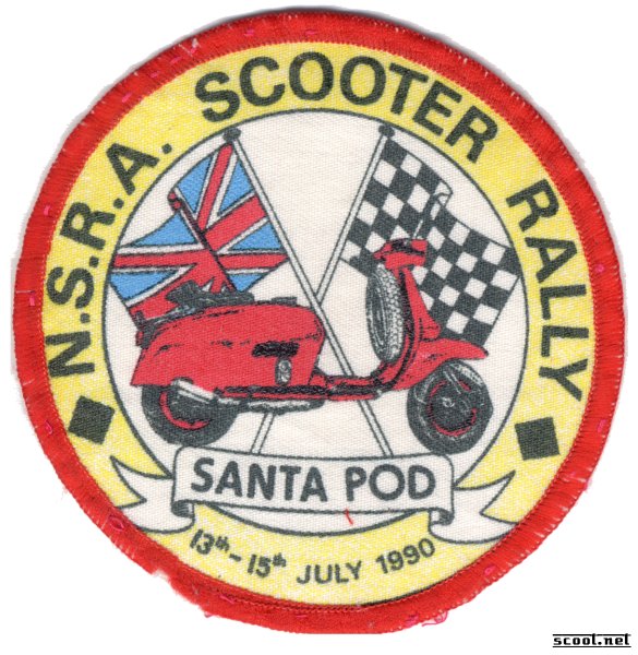 N.S.R.A Scooter Rally Scooter Patch