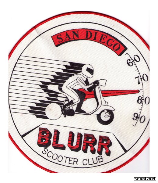 San Diego Blurr SC Scooter Patch