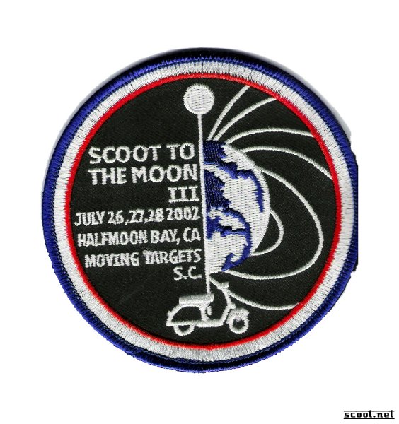 Scoot to the Moon Scooter Patch