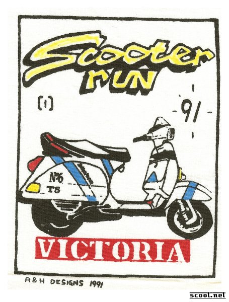 Victoria Scooter Run Scooter Patch