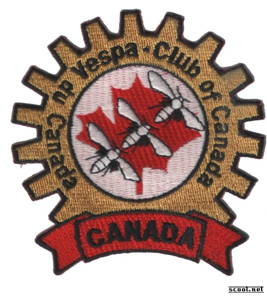 Vespa Club of Canada Scooter Patch