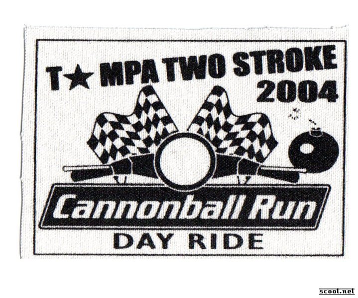 Cannonball Run Scooter Patch