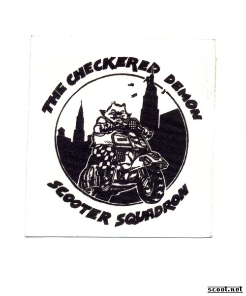 Checkered Demons Scooter Club Scooter Patch