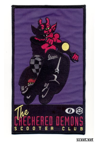 Checkered Demons Scooter Club Scooter Patch