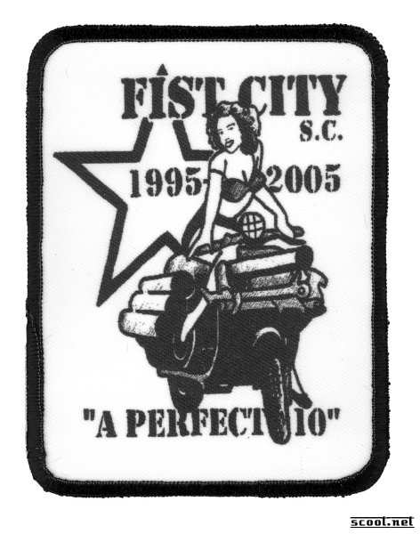 Fist City Scooter Rally Scooter Patch