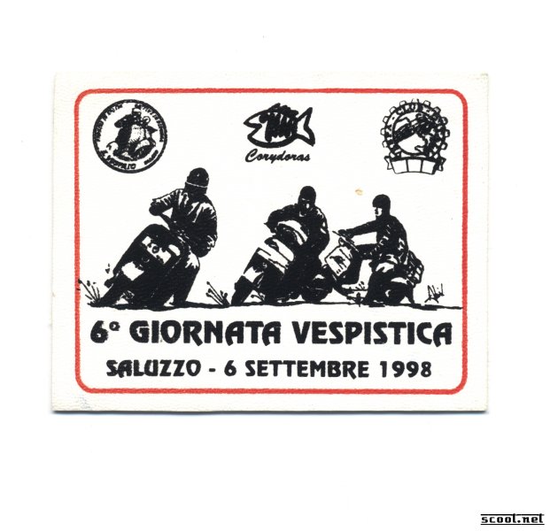 Saluzzo Rally Italy Scooter Patch