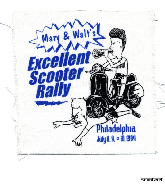 Matt & Walts Excellent Scooter Rally Scooter Patch