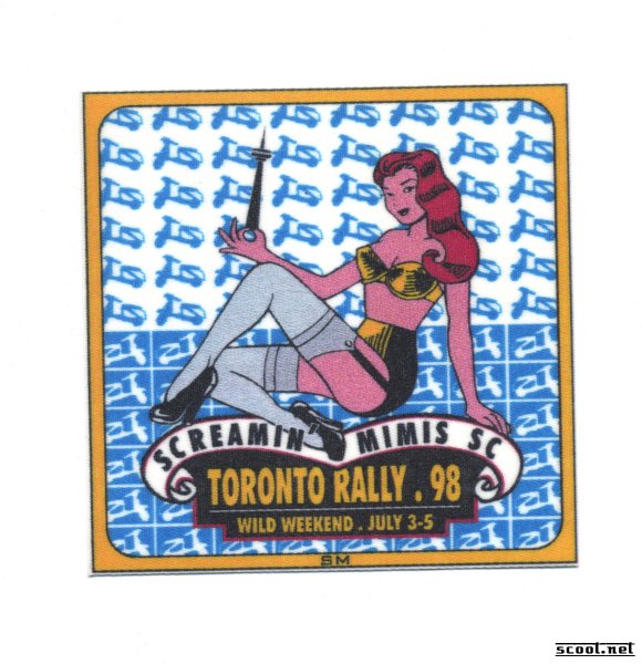 Screaming Mimis Toronto Rally Scooter Patch