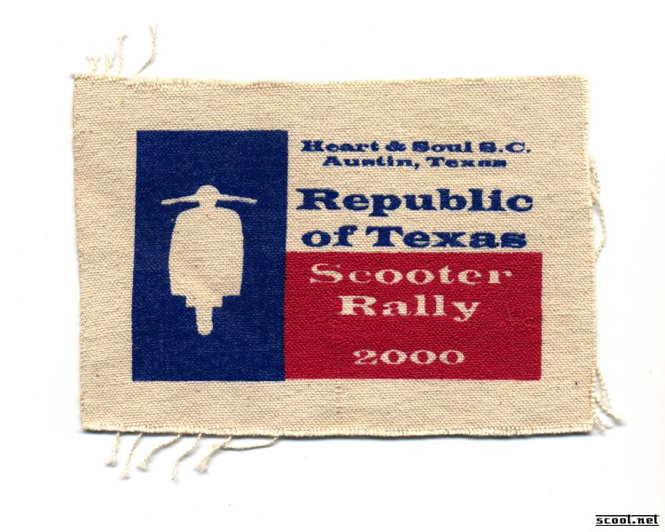 Republic of Texas Scooter Rally Scooter Patch