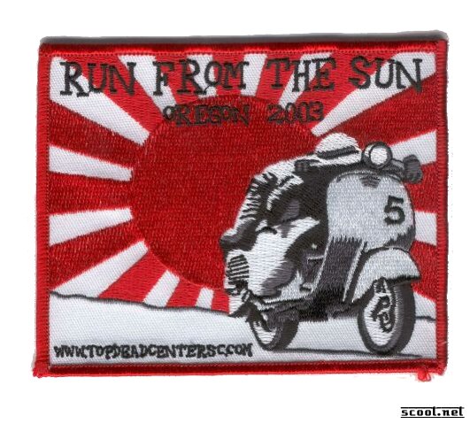 Run from the Sun Scooter Patch