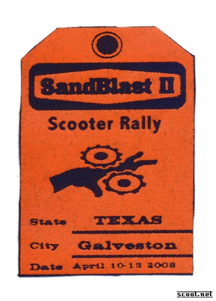 Sandblast Rally Scooter Patch