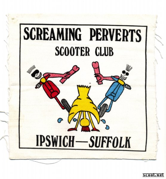 Screaming Perverts Scooter Club Scooter Patch