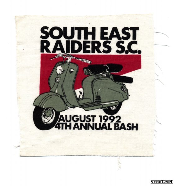 South East Raiders S.C. 4th Annual Bash Scooter Patch
