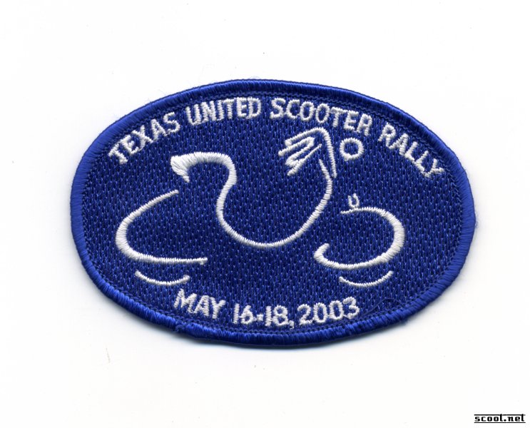 Texas United Scooter Rally Scooter Patch