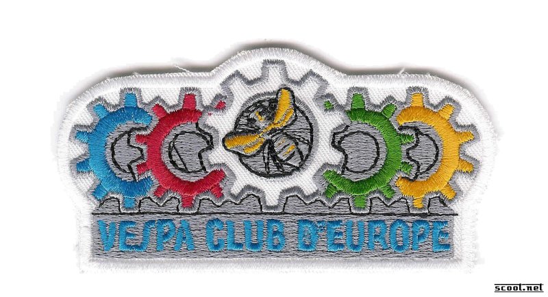 Vespa Club Europe Scooter Patch