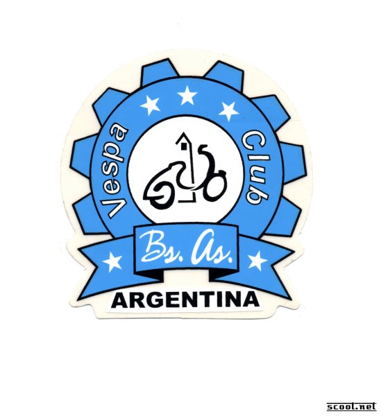 Vespa Club Argentina Scooter Patch