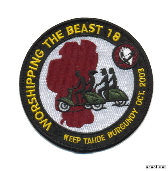 Worshipping the Beast Scooter Patch